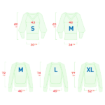 Peace Sweater – Size Chart